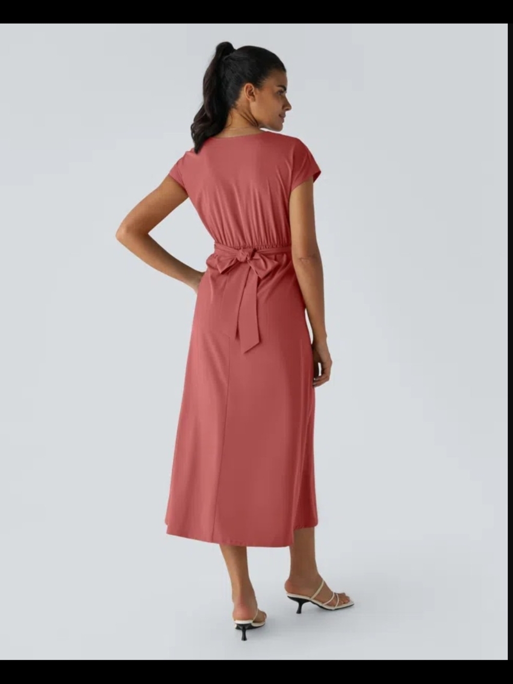 NWT HALARA XL Kopate Red Wrap-Style Dress - Picture 2 of 6